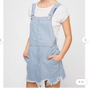 Free People Railroad Stripe Overall Dress :)